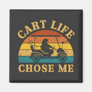 Cart Life wählt "Me Funny Golf Cart Quote" Magnet