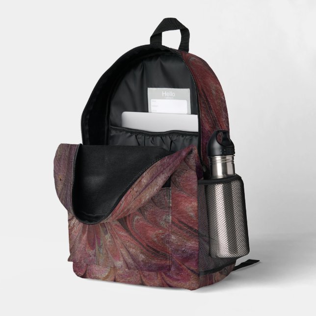 Carta Marmorizzata Print Cut Sew Tasche (Rückseitige Ecke links (Offen) )