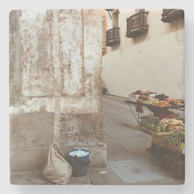 Cartagena Carta Stone Untersetzer (Vorderseite)
