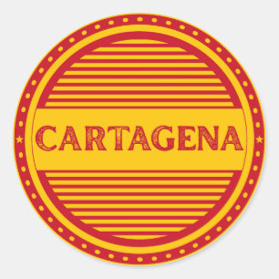 Cartagena City Pride Emblem – Spanische Identität Runder Aufkleber