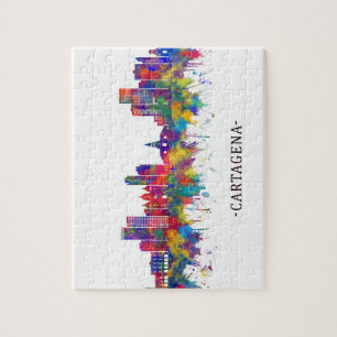 Cartagena Colombia Skyline Puzzle