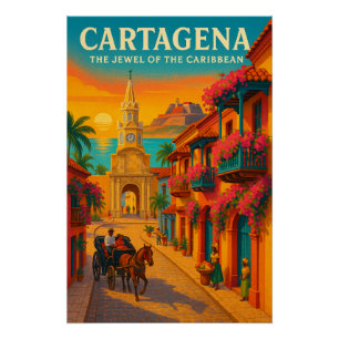 CARTAGENA — DAS JUWEL DER KARIBIK POSTER