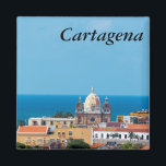 Cartagena, Kolumbien Old Town, Magnet<br><div class="desc">Historic of Cartagena,  Kolumbien center,  with Heilig Pedro Claver church featuring prominently in the of center the photograph</div>