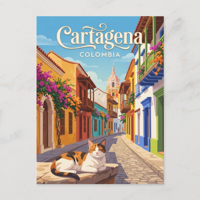 Cartagena Kolumbien Postkarte (Vorderseite)