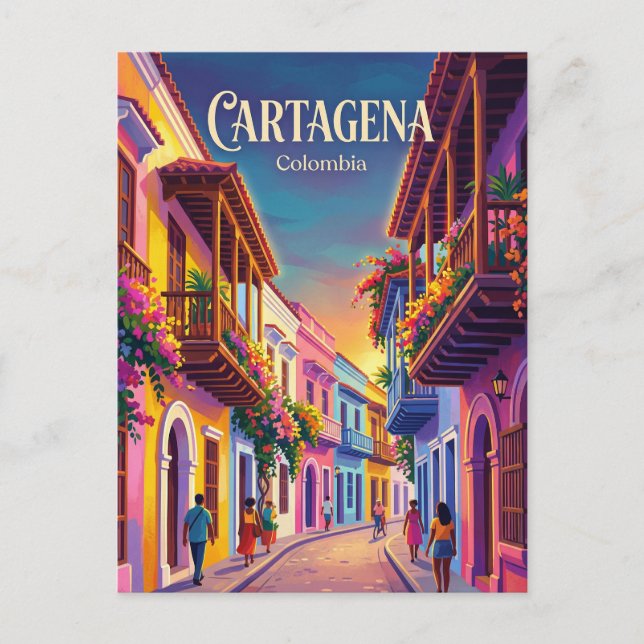 Cartagena Kolumbien Postkarte (Vorderseite)