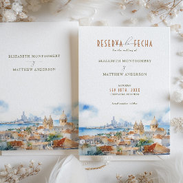 Cartagena Kolumbien Spanische Reise Rett-the-Date Einladung