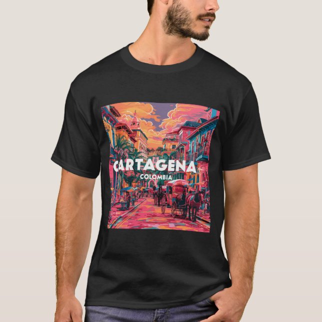 Cartagena, Kolumbien T-Shirt (Vorderseite)
