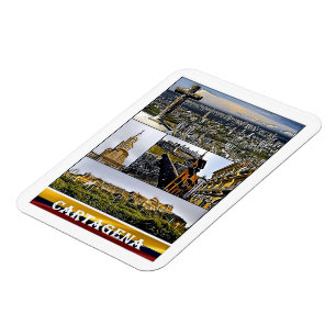 Cartagena - Mosaik - Kolumbien Magnet