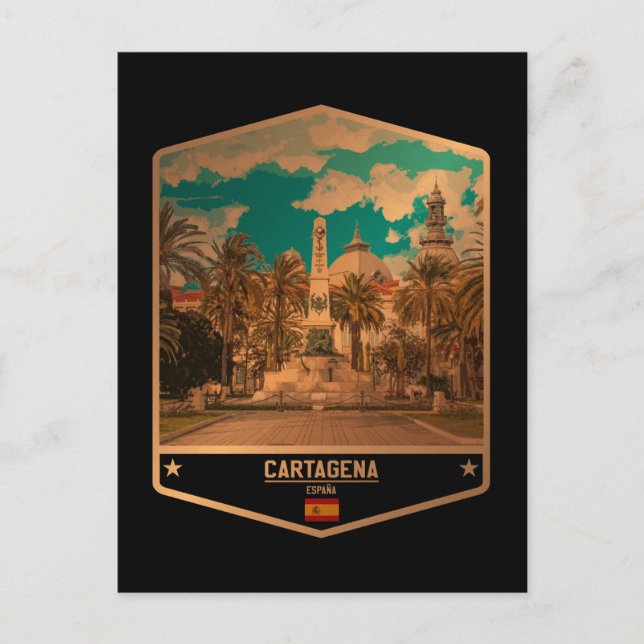 Cartagena Postkarte (Vorderseite)