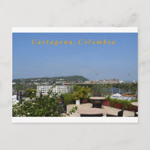 Cartagena Rooftop View Postkarte