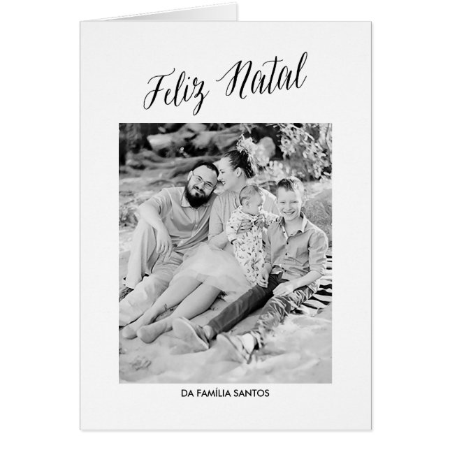 Cartão da caligrafia do Natal (Vorne)