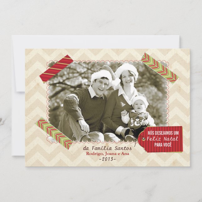 Cartão de Natal foto Feiertagskarte (Vorderseite)