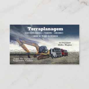Cartão de visita Bulldozer Visitenkarte