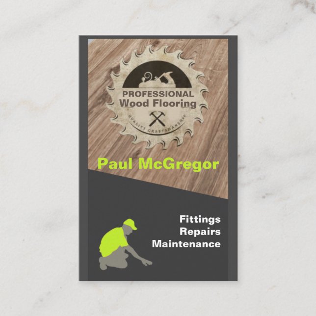 Cartão De Visita Professional Flooring Visitenkarte (Vorderseite)
