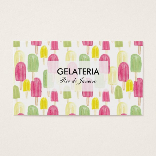 CARTÃO DE VISITA SORVETERIA (Vorderseite)