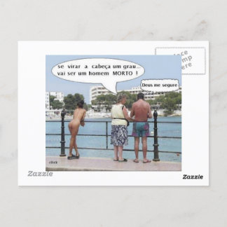 Cartão Postal com Imagens no verso e reverso Postkarte