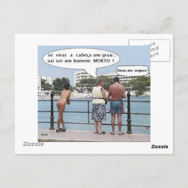 Cartão Postal com Imagens no verso e reverso Postkarte (Rückseite)