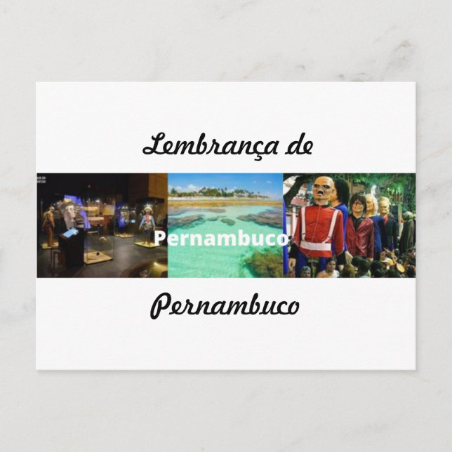 Cartão Postal Lembrança de Pernambuco Postkarte (Vorderseite)