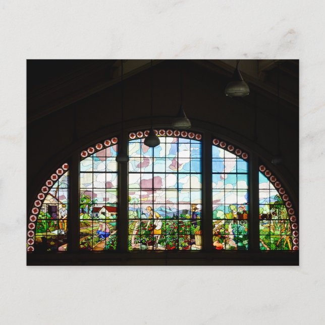 Cartão Postal - Vitral Mercado Municipal | Nº10 Postkarte (Vorderseite)