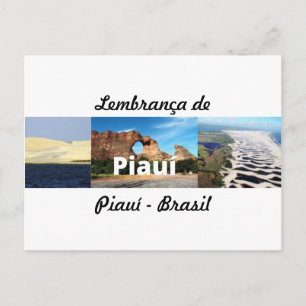 Cartão postlembrança de Piauí Postkarte