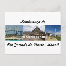 Cartão postlembrança de Rio Grande do Norte Postkarte