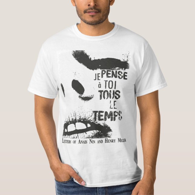Cartas Anais Nin/Henry Miller T-Shirt (Vorderseite)