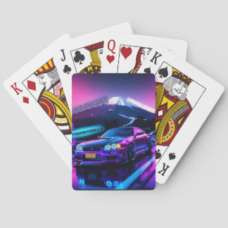 Cartas de póquer clásicas Neon Drift Nights - Skyl Spielkarten