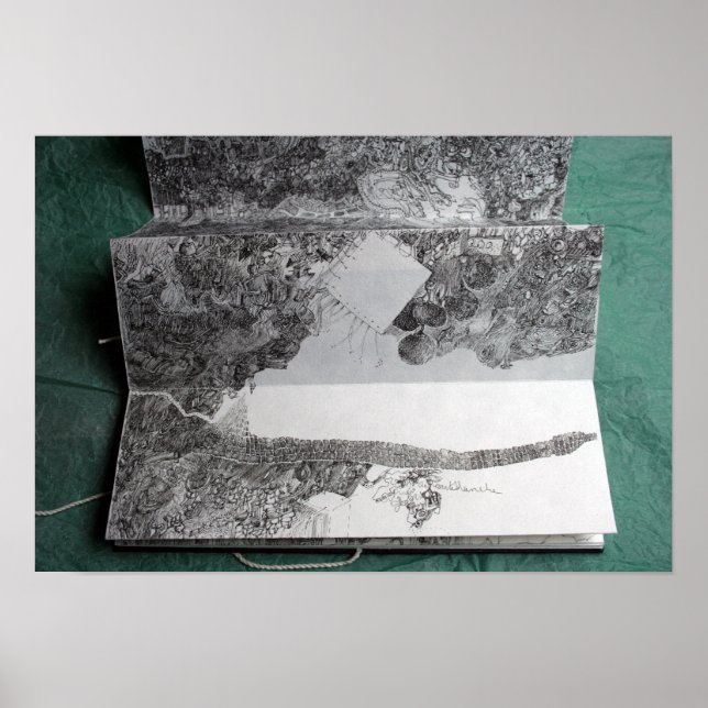 Carte Blanche pour un Stylo en bout de Course P Poster (Vorne)