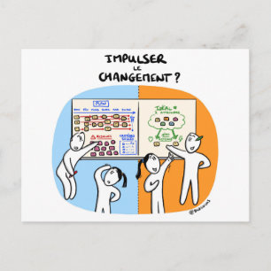 Carte de coach "Comment impulser le change" Postkarte