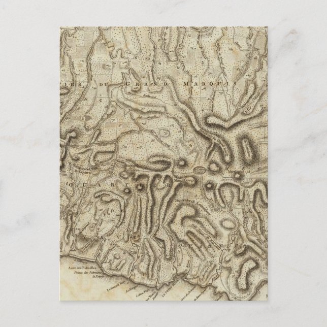 Carte de l'Isle de la Grenade Postkarte (Vorderseite)