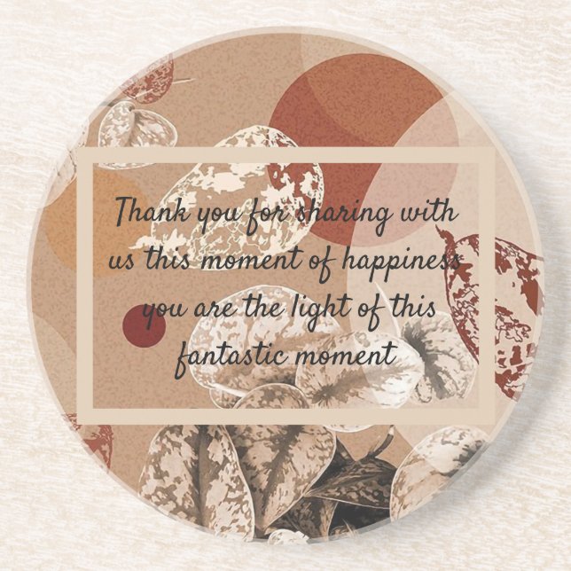 Carte de remercîment getränkeuntersetzer (Vorne)