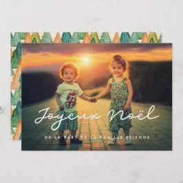 Carte de voeu Foto Joyeux Noël personnalisierbar Feiertagskarte