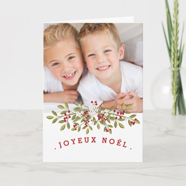 Carte Foto du Joyeux Noël Feiertagskarte (Vorderseite)