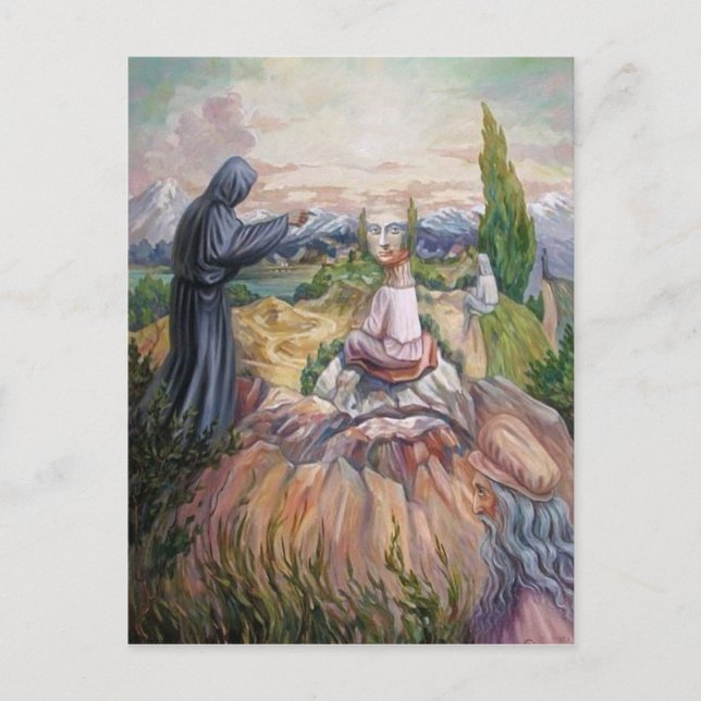 Carte illusion de Vinci Postkarte (Vorderseite)