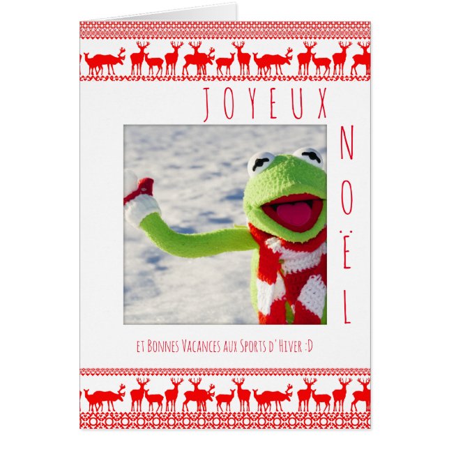 Carte Joyeux Weihnachten Boule neige ajouter votre (Vorne)