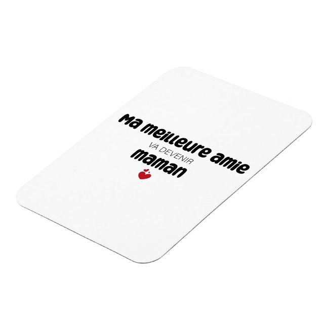 Carte "Ma meilleure amie va devenir maman" Magnet (Linke Seite)