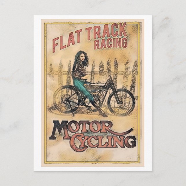 Carte Postale british 1900 Rennen Moto-Flugdeau Postkarte (Vorderseite)