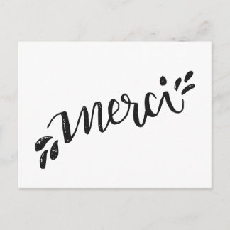 Carte postale de remerciation postkarte