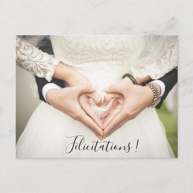 Carte postale FÉLICITATIONS Postkarte (Vorderseite)