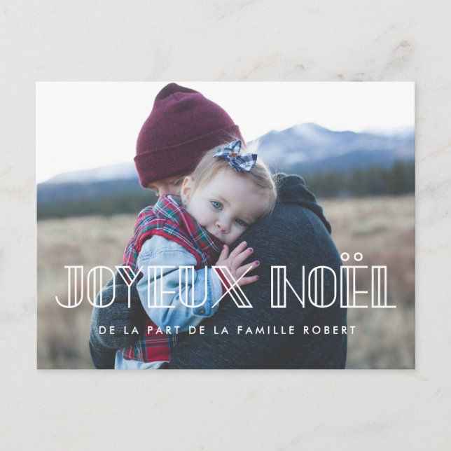 Carte postale Foto Joyeux Noël typic art Deko Postkarte (Vorderseite)