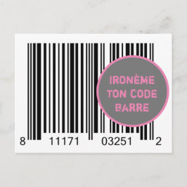 Carte Postale Ironème "Ironème ton code-barre" Postkarte