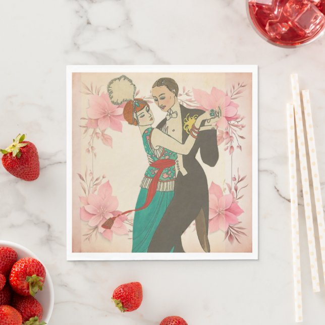 Carte Postale Paper Napkin Serviette (Beispiel)