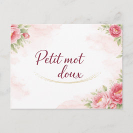 Carte postale  Petit mot doux Postkarte
