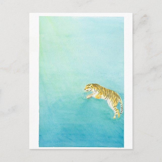 Carte Postale Tigre Postkarte (Vorderseite)