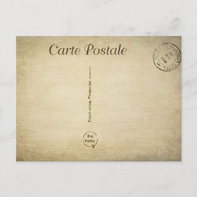 Carte Postale Vintag Postkarte (Vorderseite)