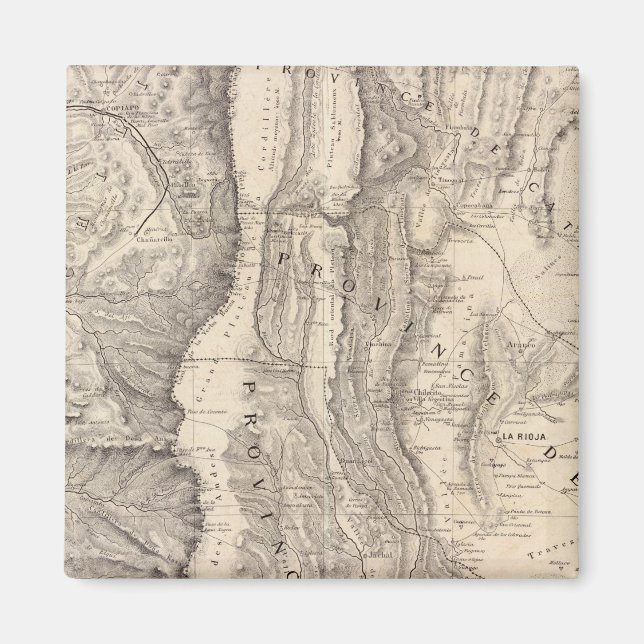 Carte, Provinzen von La Rioja San Juan Magnet (Vorne)