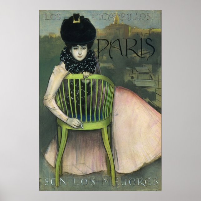 Cartel de los cigarrillos París Poster (Vorne)