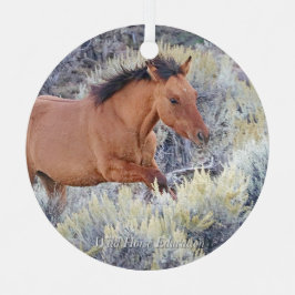 Carter Colt, Wild Horse Ornament Aus Metall