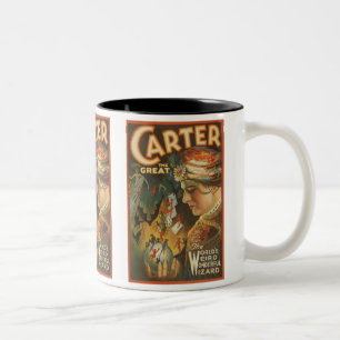 Carter das große - der sonderbare Zauberer der Zweifarbige Tasse