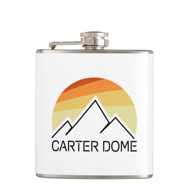 Carter Dome New Hampshire Retro Flachmann (Vorderseite)